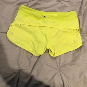 Lululemon speed shorts size 6